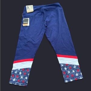 Reebok Women’s Navy and Red Star Leggings
